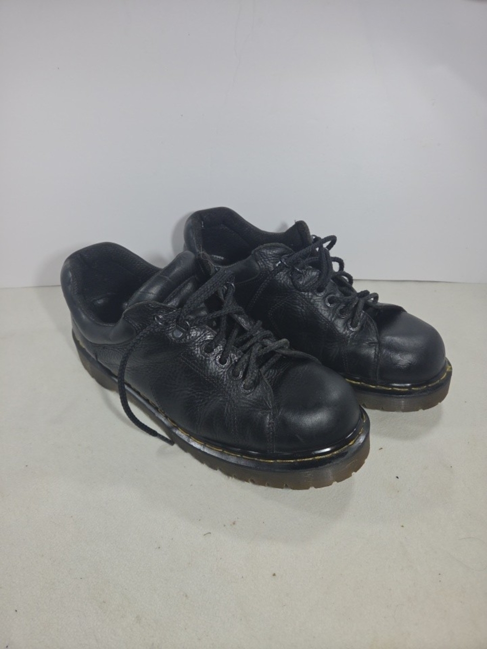 Vintage Dr. Martens Black Leather Lace-Up Oxford Shoes